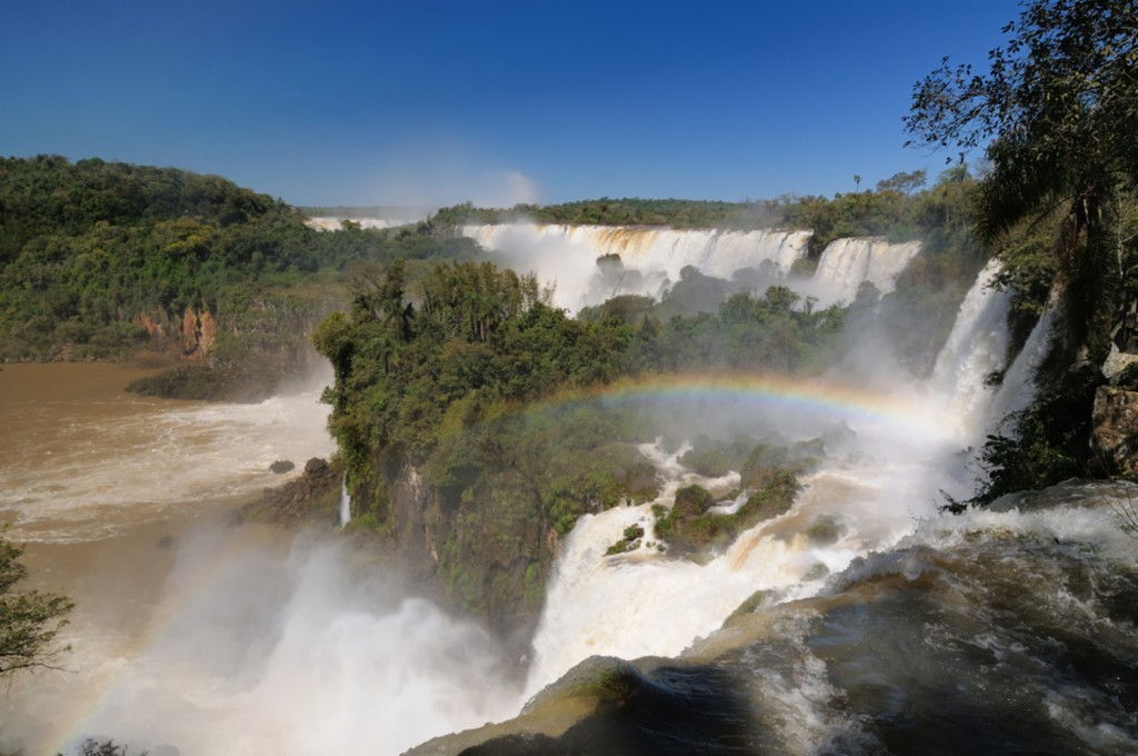 The Brazilian side of Iguaçu falls. 