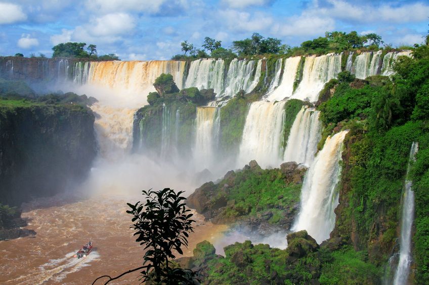 The captivating Iguaçu falls in Brazil.