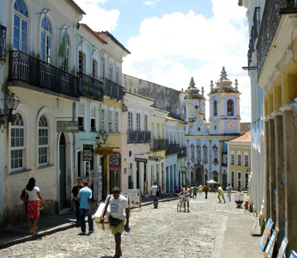Pelourinho in Salvador de Bahia. 