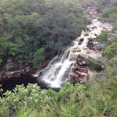 Waterfall in Chapada Diamantina in the Lençois region.