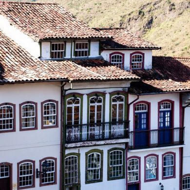 Minas gerais façades de couleur  Ouro Preto