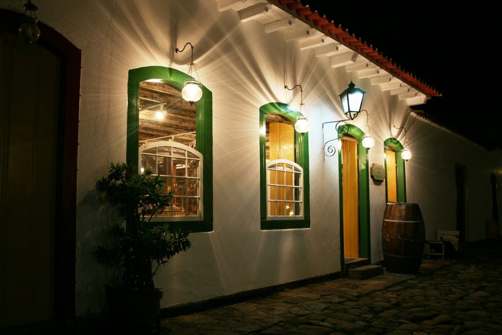 Paraty in the evening time. 