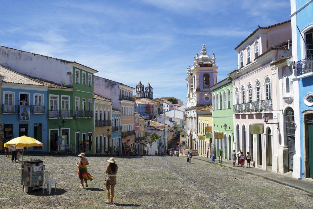 Historic City Center of Pelourinho in Salvador Brazil.