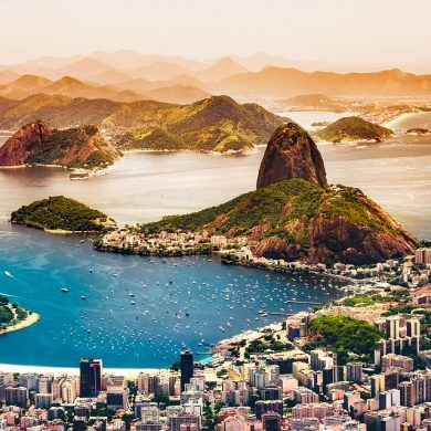 View of Rio de Janeiro city from Santa Theresa.