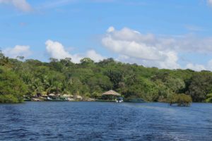 Amazon Eco park, the eco tourism resort on the edge of the Amazon river. 