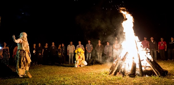 Wicca ceremony in Brazil.