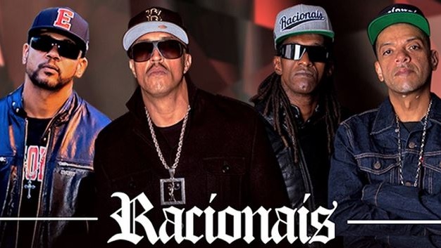 Four members of Brazilian rap group Racionais.