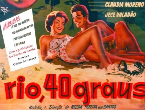 Advertisement for the film, Rio 40 graus.
