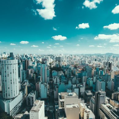 Picturesque view of Sao Paulo skyline.