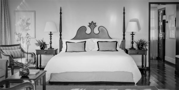 Bed in Belmond Hotel das Cataratas, first stop on the honeymoon in Brazil.