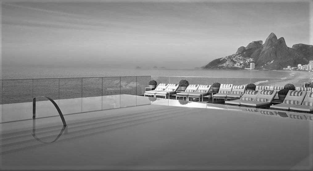 Pool of the Fasano in Black and White.