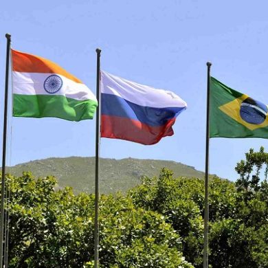 Flags showing "BRICS" countries.