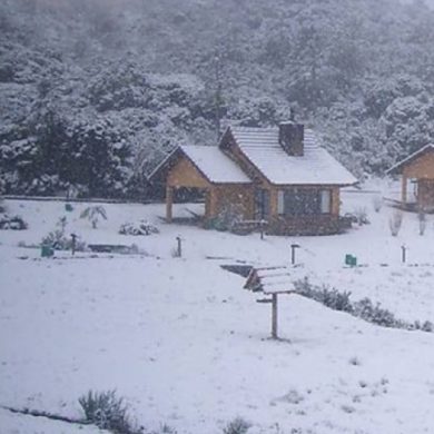 Snow in Brazil - São Joaquim, on a snowy day.