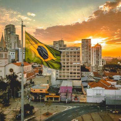 Brazilian Landmark - Brazilian National Flag.